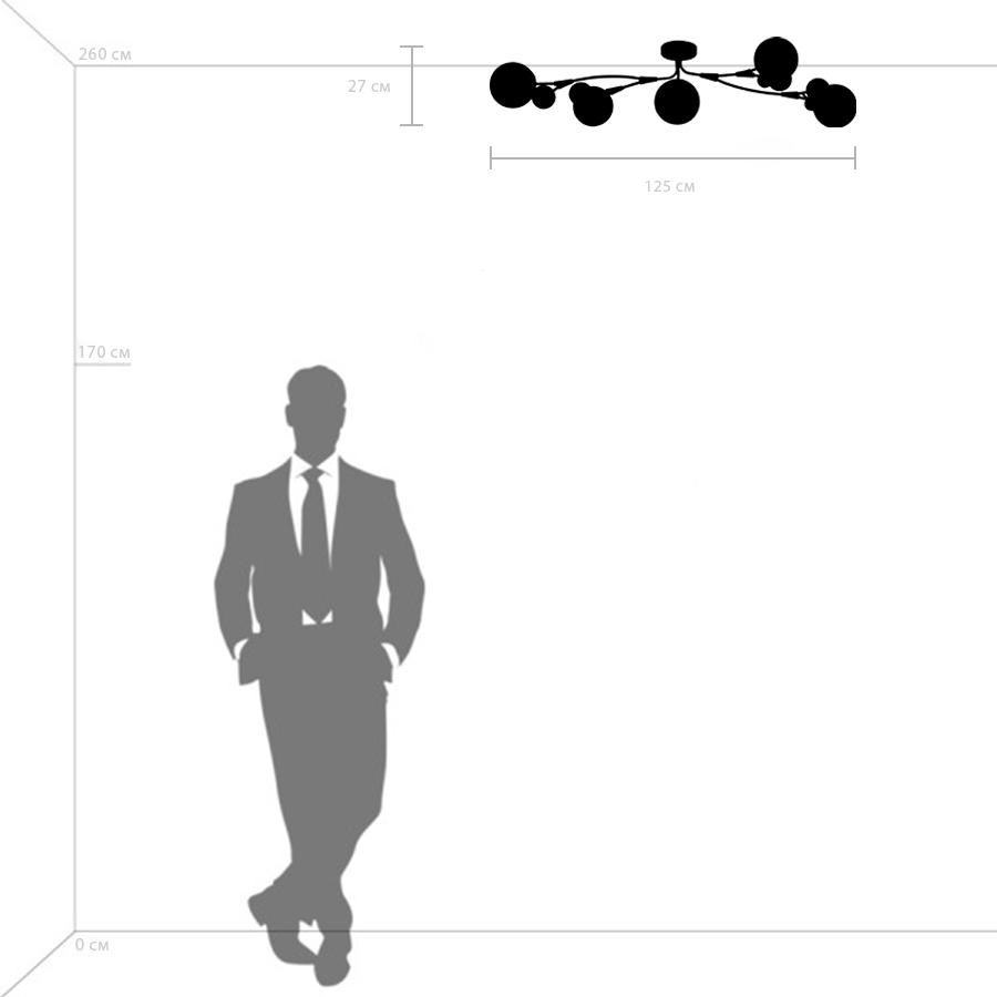Потолочная люстра LightStar Croco 815553_LS