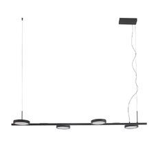 Подвесная люстра Crystallux CLT 027C4 L1000 BL_CR