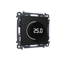 Комплект механизма терморегулятора с цифровым дисплеем с подсветкой и датчиком для теплого пола ALFA QUANT (AP8058, VM1385) Ambrella Volt MA805810_AMB