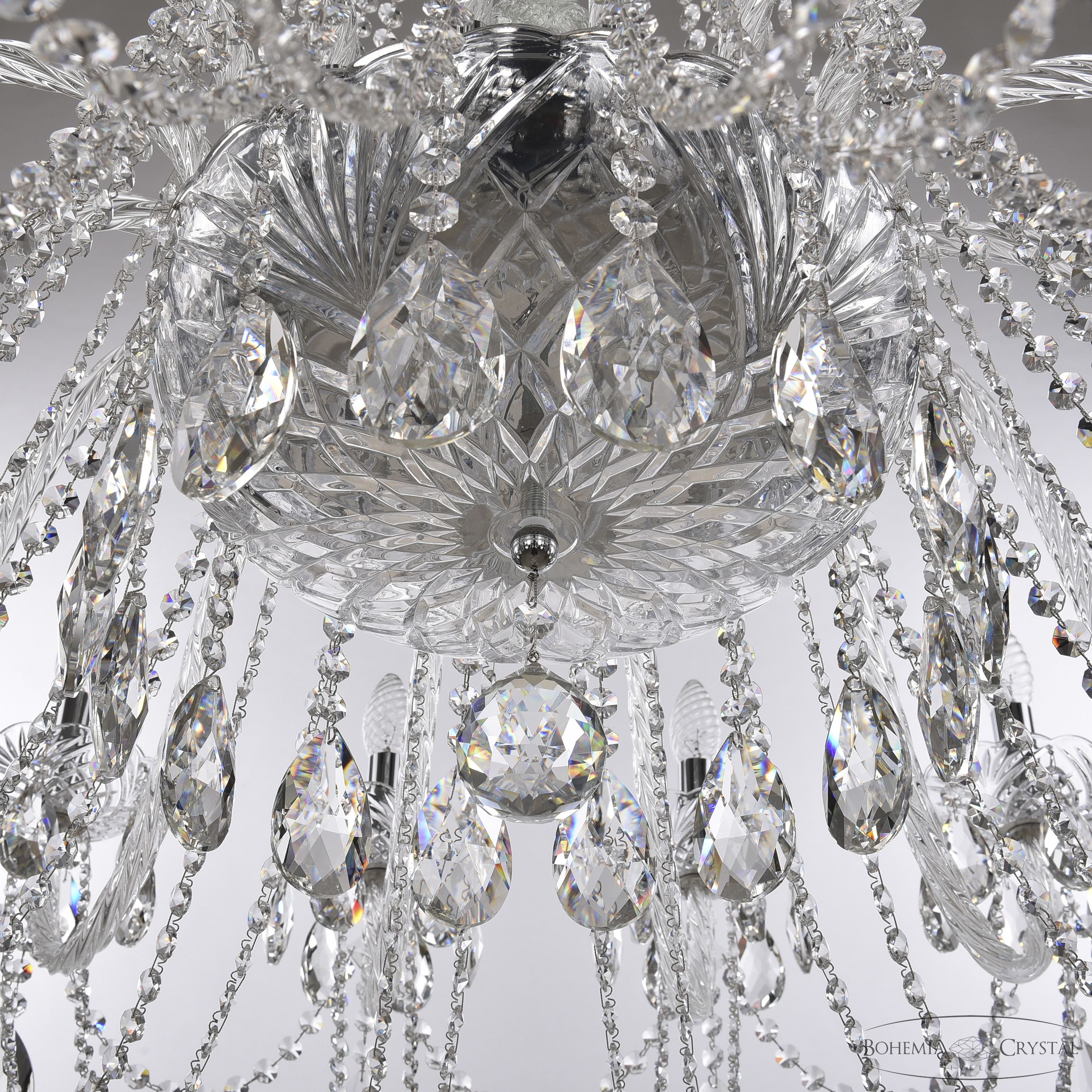 Хрустальная люстра Bohemia Ivele Crystal 1402/16/400 Ni_BI