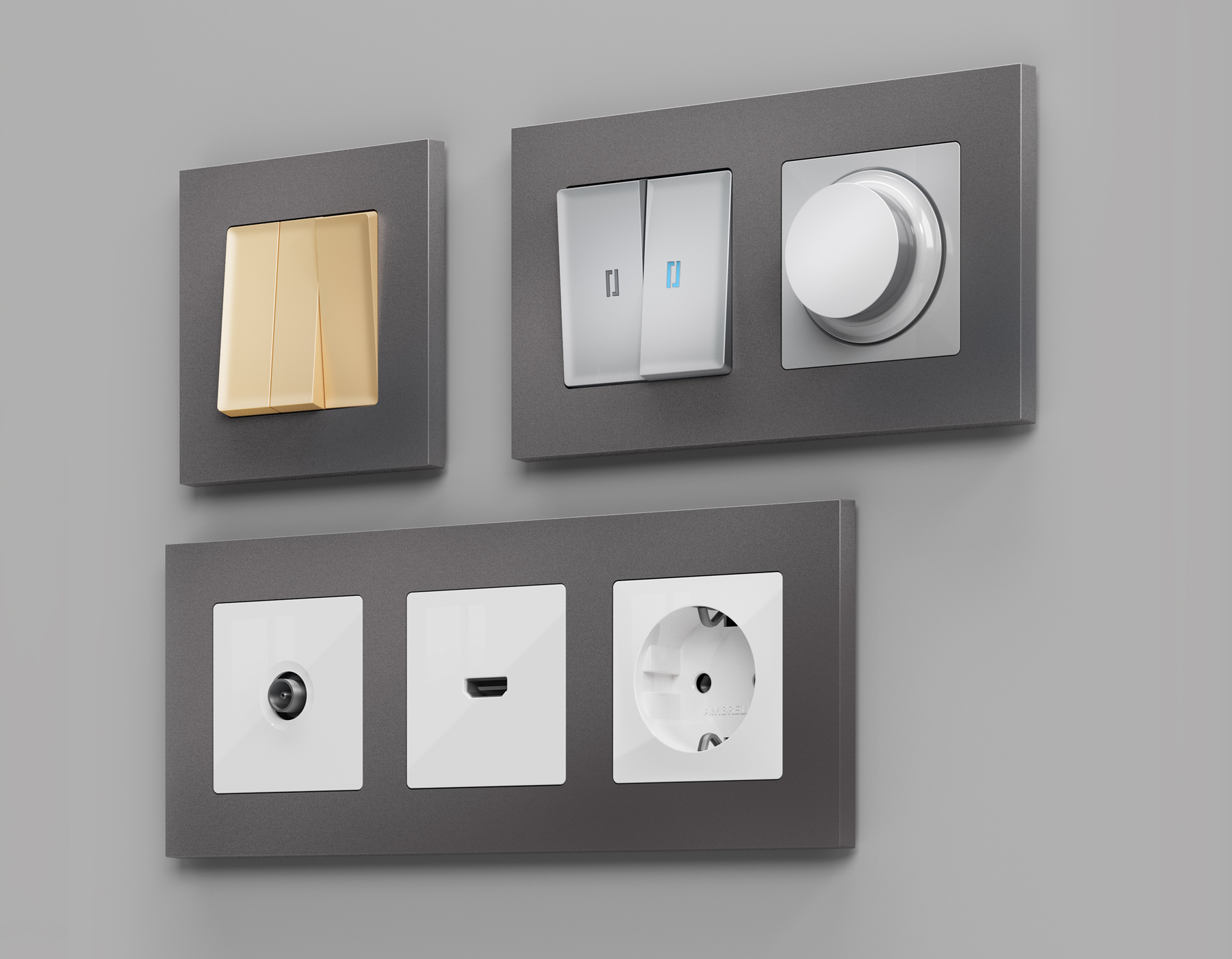 Рамка Ambrella Volt ALFA Qubi AF250651_AMB