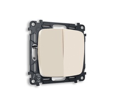 Выключатель двухклавишный проходной Ambrella Volt OMEGA QUANT MO323020_AMB