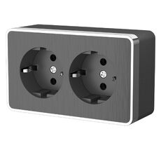 Розетка двойная с заземлением Gallant WL15-02-03 a051342_WR