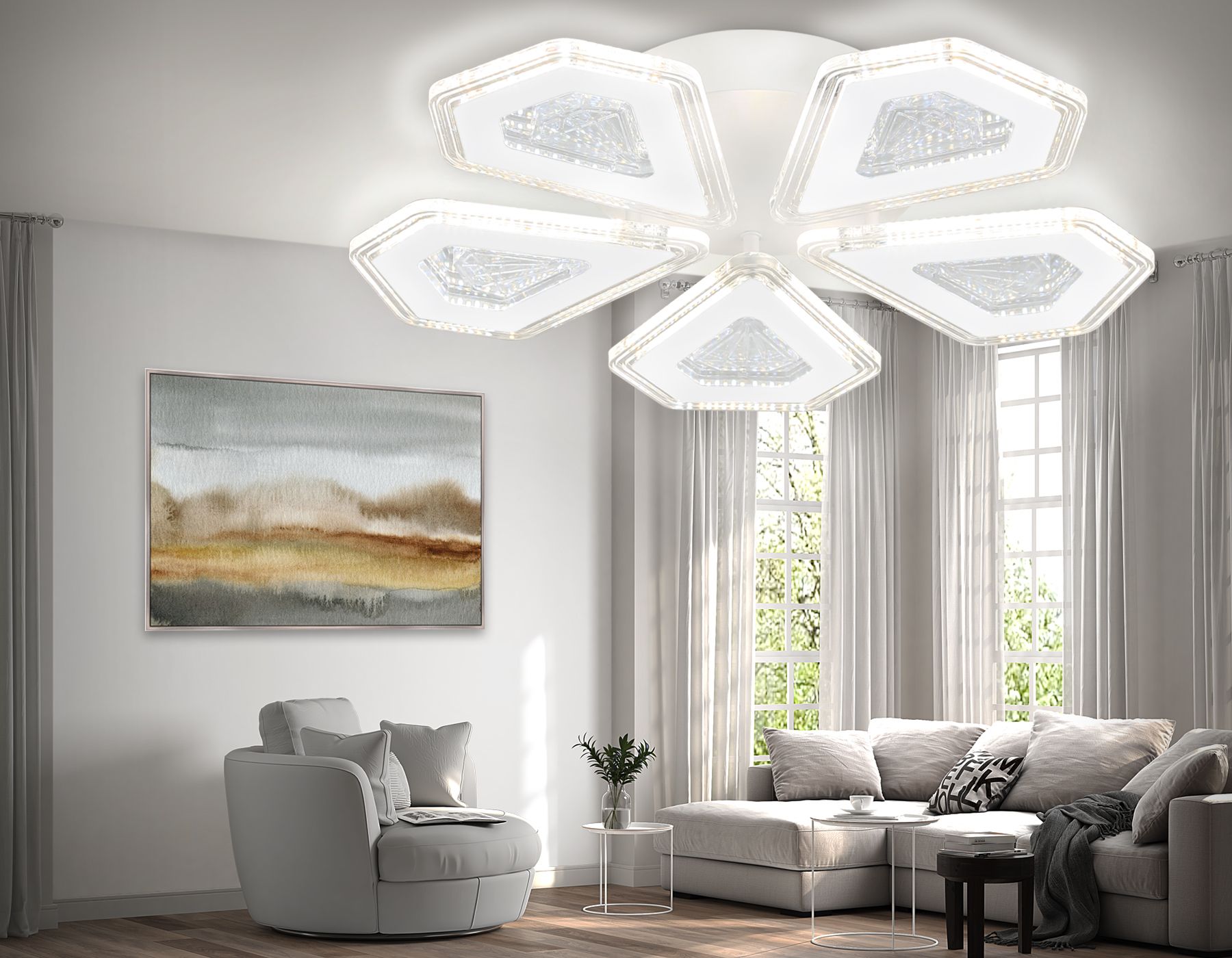 Потолочная люстра Ambrella light с пультом Original FA4030_AMB