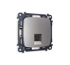 Розетка телефонная Ambrella Volt OMEGA RJ-11(4P4C) с защитной шторкой QUANT MO512030_AMB