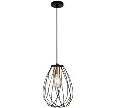 Подвесной светильник в форме клетки E27*60W Black/Brass Escada 10180/1S_ESC