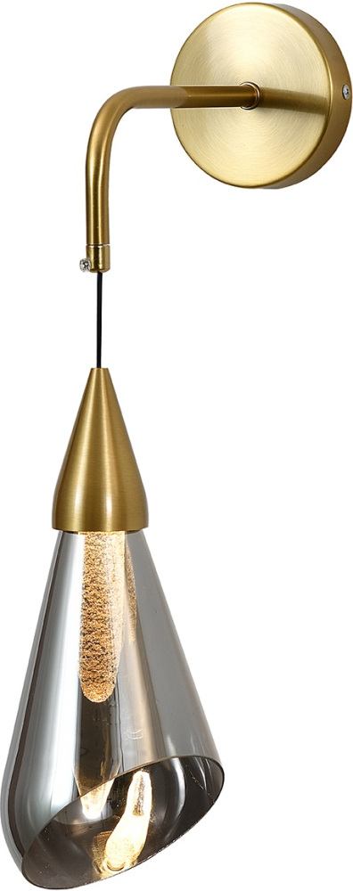 Настенный светильник квадратный 500 лм (11049/1W Gold) Indigo V000109L