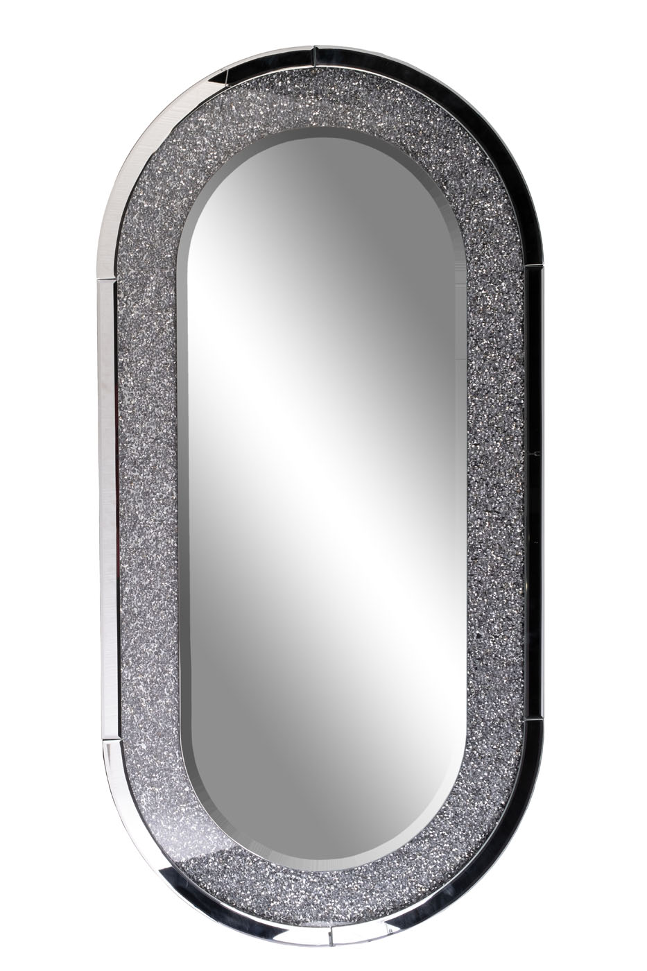 Зеркало овальное в раме из кристаллов Garda Decor KFG152