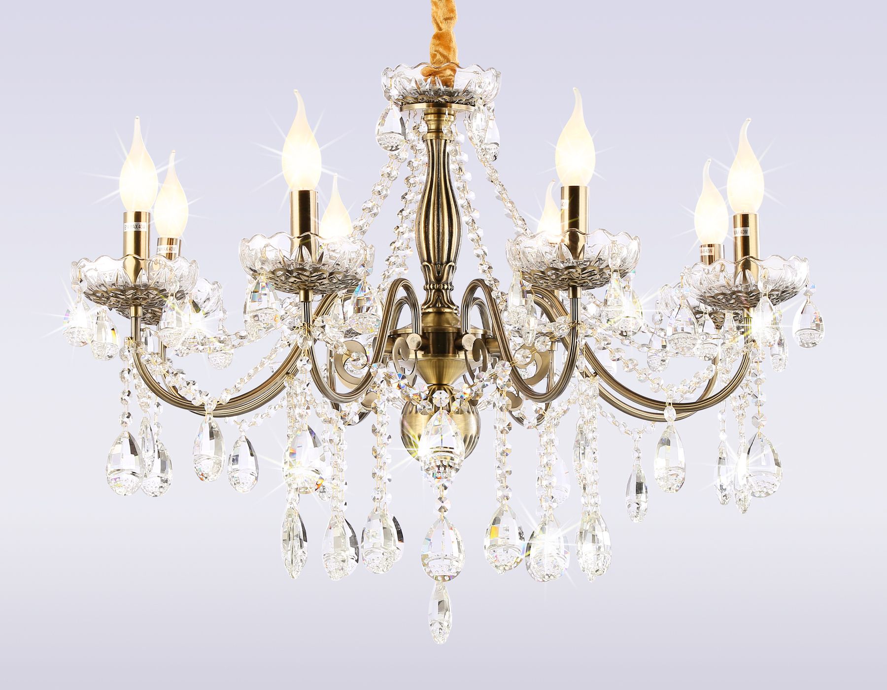 

Подвесная люстра Ambrella light с хрусталем Traditional TR4950, TR4950