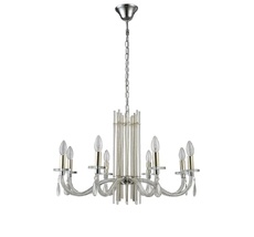 Подвесная люстра Crystallux AURELIO AURELIO SP8 GOLD+CHROME/TRANSPARENT_CR