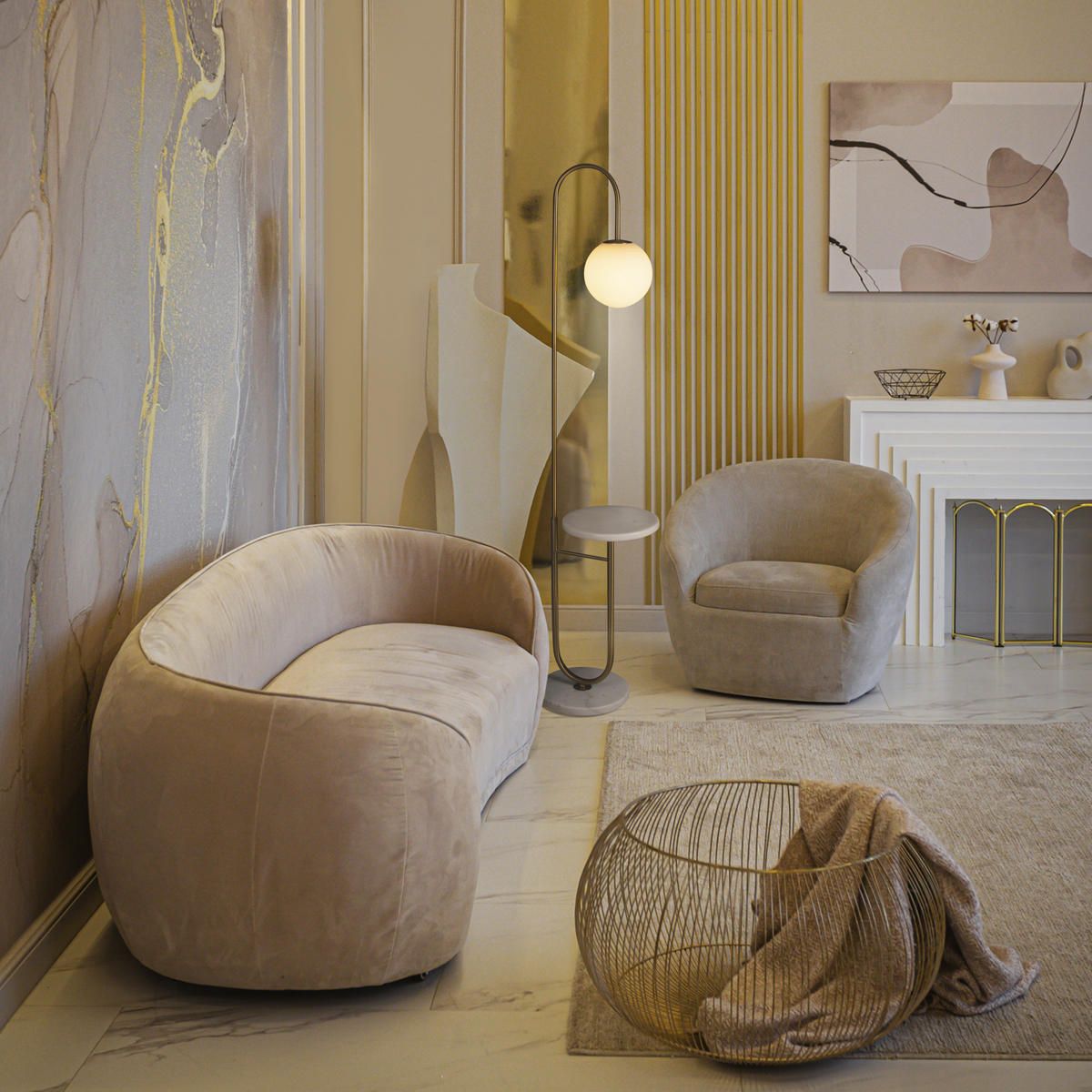 Торшер LOFT IT Sonni 10145 Gold_LF