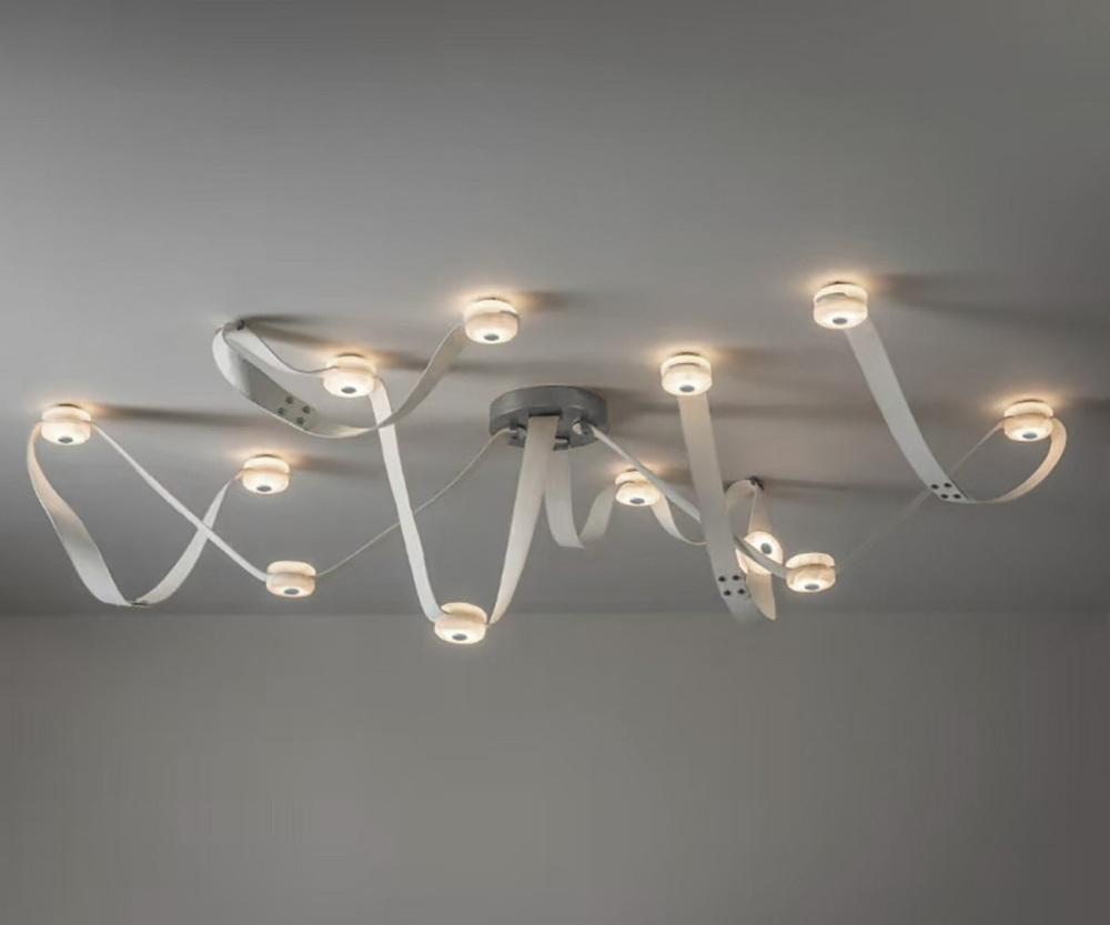 Потолочная люстра белый/хром Kink Light 08462-12,01(02)_KL