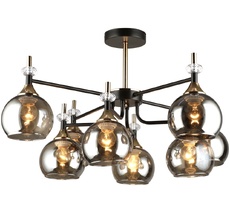 Потолочная люстра на штанге MD.4890-8-S COFFEE+FGD Imex MD.4890-8-S COFFEE+FGD_IM