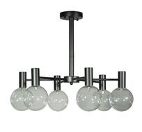 Потолочная люстра Loft IT на штанге Tiara 10045/6 Black_LF