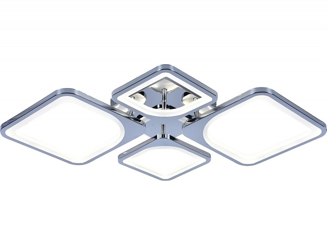 Потолочная люстра светодиодная с пультом регулировкой цветовой температуры и яркости ночным режимом 10218/4LED Escada 10218/4LED Chrome_ESC