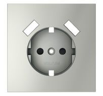 Накладка для розетки Voltum с заземлением и защитными шторками с USB A+A S70 VLS000905