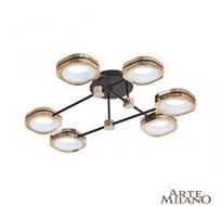 Потолочная люстра Arte Milano Ferrara 277999/6 BK/GD