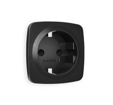 Лицевая панель для электрической розетки с заземлением со шторками QUANT Ambrella Volt OMEGA OP8070_AMB