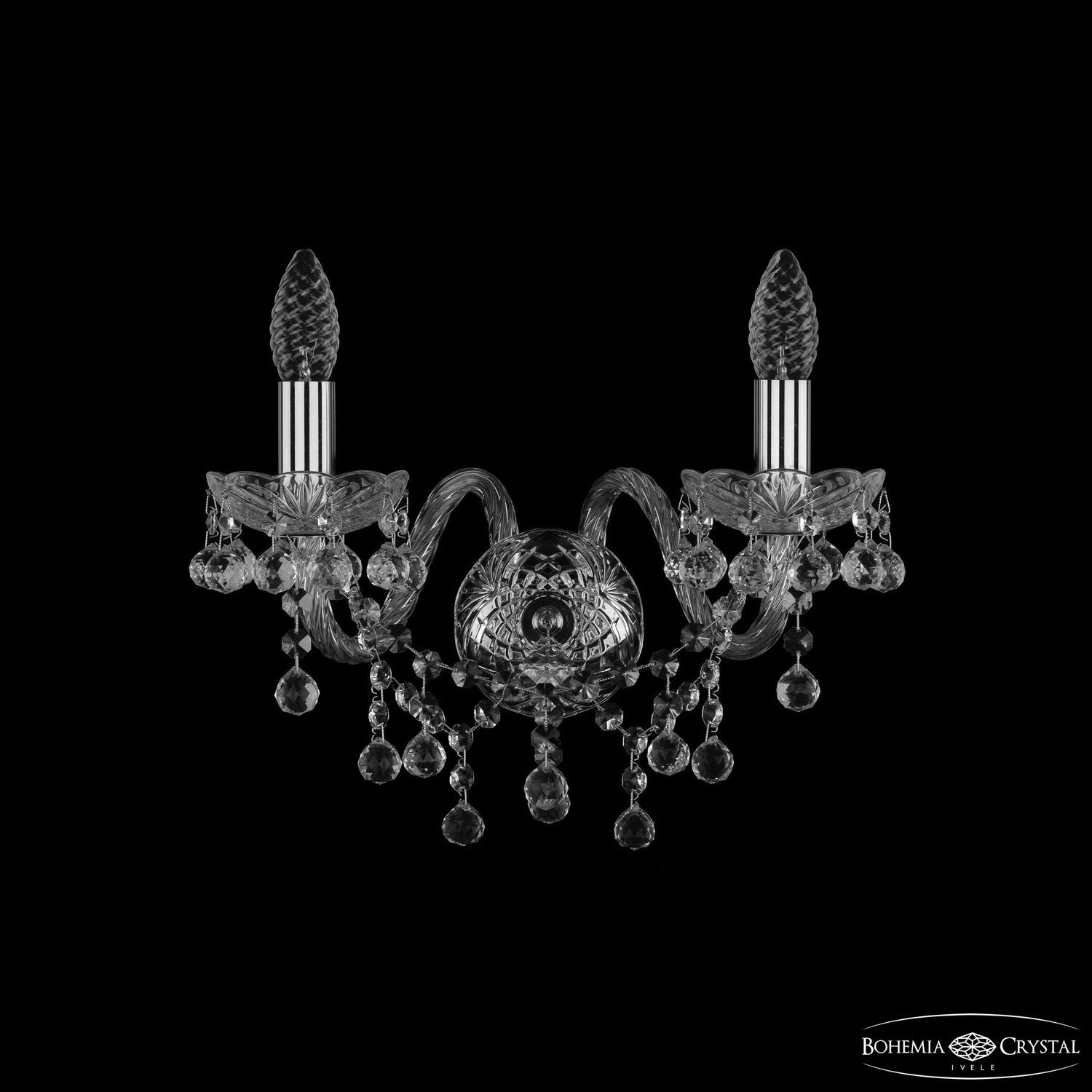 Бра Bohemia Ivele Crystal 1409B/2/160 Ni_BI