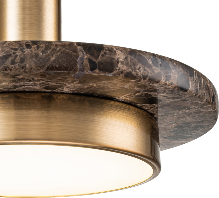 Потолочный светильник подвесной шириной 20 см Escada 10260/1LED Brown marble_ESC