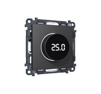 Комплект мех-ма термор-ра с цифровым дисплеем с подсветкой и датчиком для теплого пола ALFA мягкое касание QUANT (AP9058, VM1385) Ambrella Volt MA905810_AMB