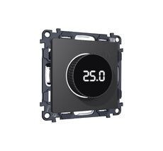 Комплект мех-ма термор-ра с цифровым дисплеем с подсветкой и датчиком для теплого пола ALFA мягкое касание QUANT (AP9058, VM1385) Ambrella Volt MA905810_AMB