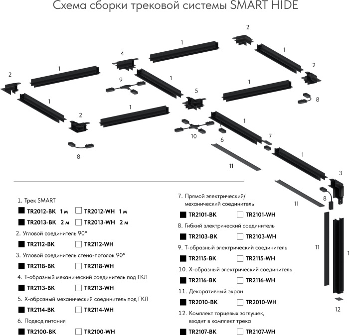 Коннектор Denkirs TR2101-WH