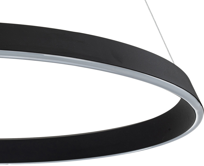 Люстра led подвесная с пультом (+ночной режим) светодиодная (14019/1P Black) Indigo V000090L