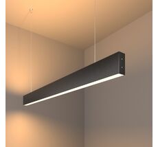 Подвесной светильник Elektrostandard Линейный светодиодный двусторонний 103см 40Вт 3000К черная шагрень Grand a042942_ES