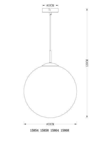 Подвесной светильник Globo Varus 15854_GL