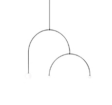 Подвесной светильник ILamp NORTH 8628P/3 BK-WH_IP