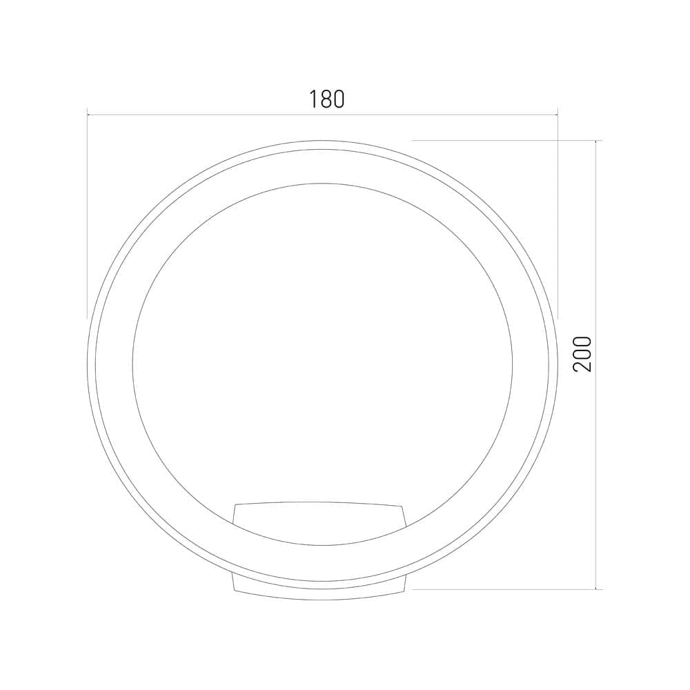 Уличный настенный светодиодный светильник Ring IP54 Ring a054931_ES