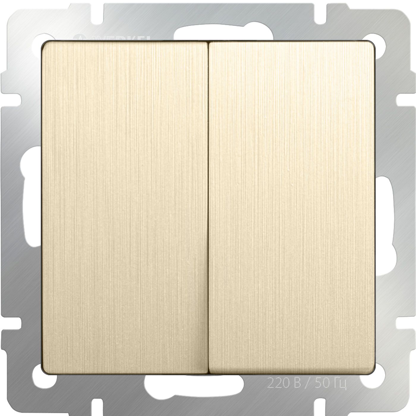 Выключатель двухклавишный Werkel WL10-SW-2G a051423_WR