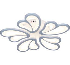 Люстра (+ночной режим) с пультом потолочная светодиодная 10229/5 LED*77W Matt Escada 10229/5LED_ESC