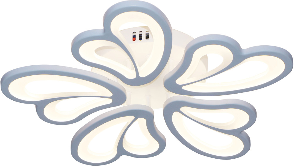 Люстра (+ночной режим) с пультом потолочная светодиодная 10229/5 LED*77W Matt Escada 10229/5LED_ESC