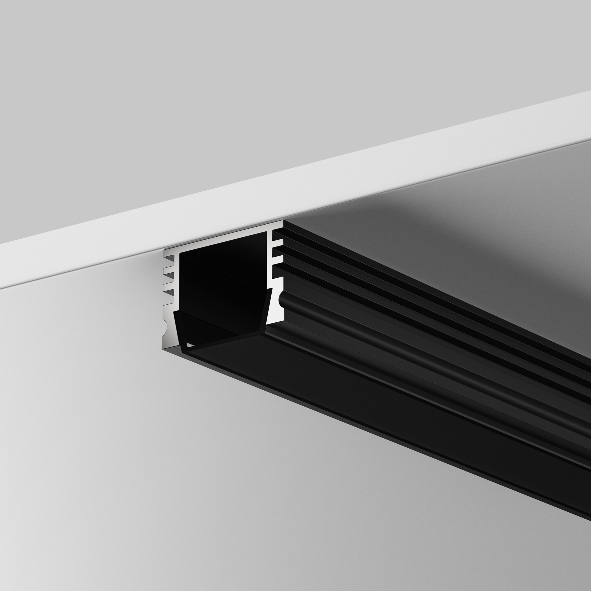 Рассеиватель для профиля 16?12 (Чёрный, 2 м), ALM-005-B-DF-2M 642024 Maytoni 642024_MY