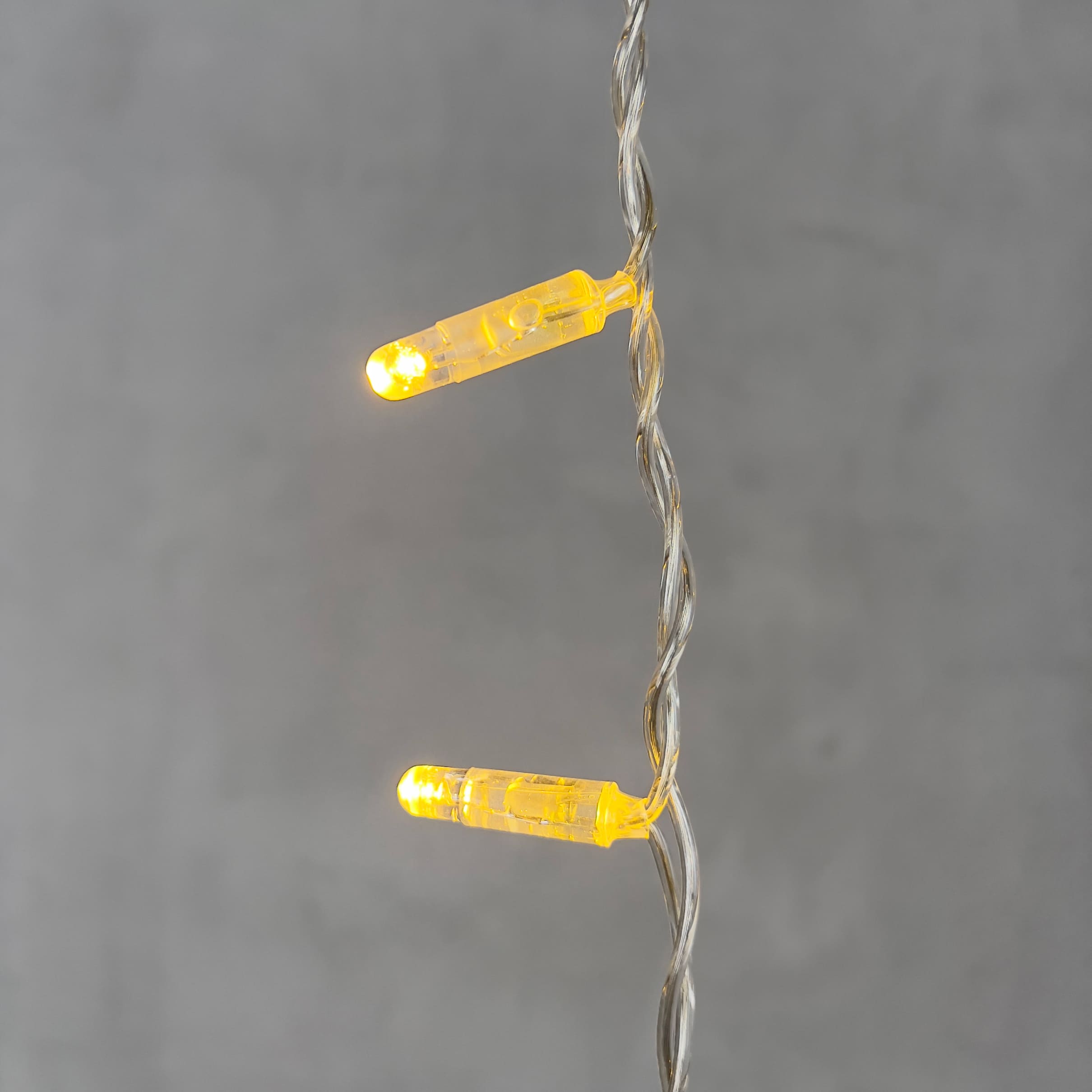 Гирлянда Бахрома с Колпачком 3,1 x 0,5 м Тепло-Белая 220В, 120 LED, Провод Прозрачный ПВХ, IP65 PIL120CAP-10-2WW
