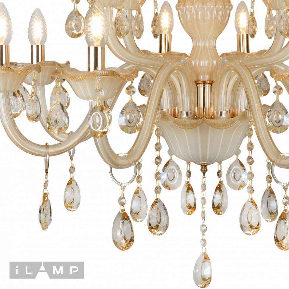 Подвесная люстра ILamp Asia 81072-8+4WH_IP