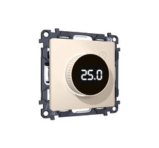 Комплект механизма терморегулятора с цифровым дисплеем с подсветкой и датчиком для теплого пола ALFA QUANT (AP3258, VM1385) Ambrella Volt MA325810_AMB