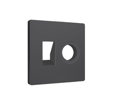 Лицевая панель ALFA для компьютерной/телефонной + TV розетки RJ-45/RJ-11 QUANT Ambrella Volt AP9125_AMB