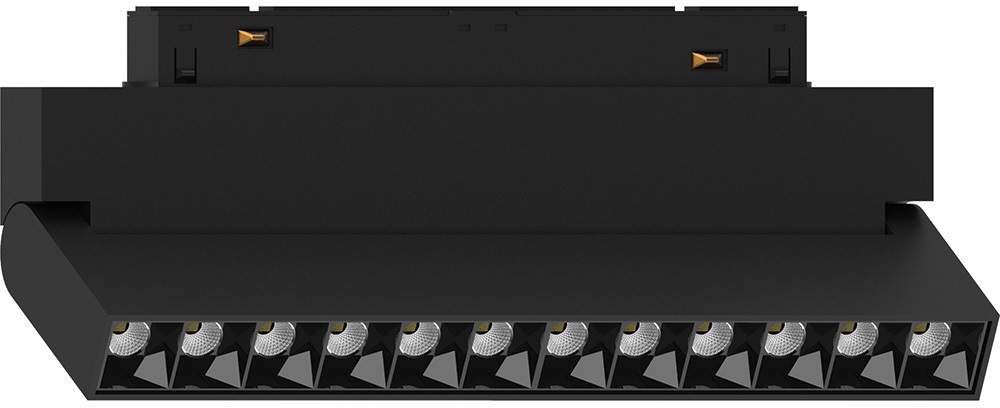 Трековый светодиодный светильник низковольтный 12W 48V черный Feron 51015_FR