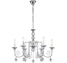 Подвесная люстра хрусталь 678/6PL E14*40W Escada 678/6PL Chrome_ESC