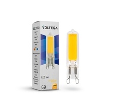 Светодиодная лампа Voltega Simple Capsule 5W 3000K G9 7262_VG