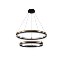 Подвесная люстра Crystallux FERNANDO FERNANDO SP123W LED D600+800 BLACK/GOLD_CR