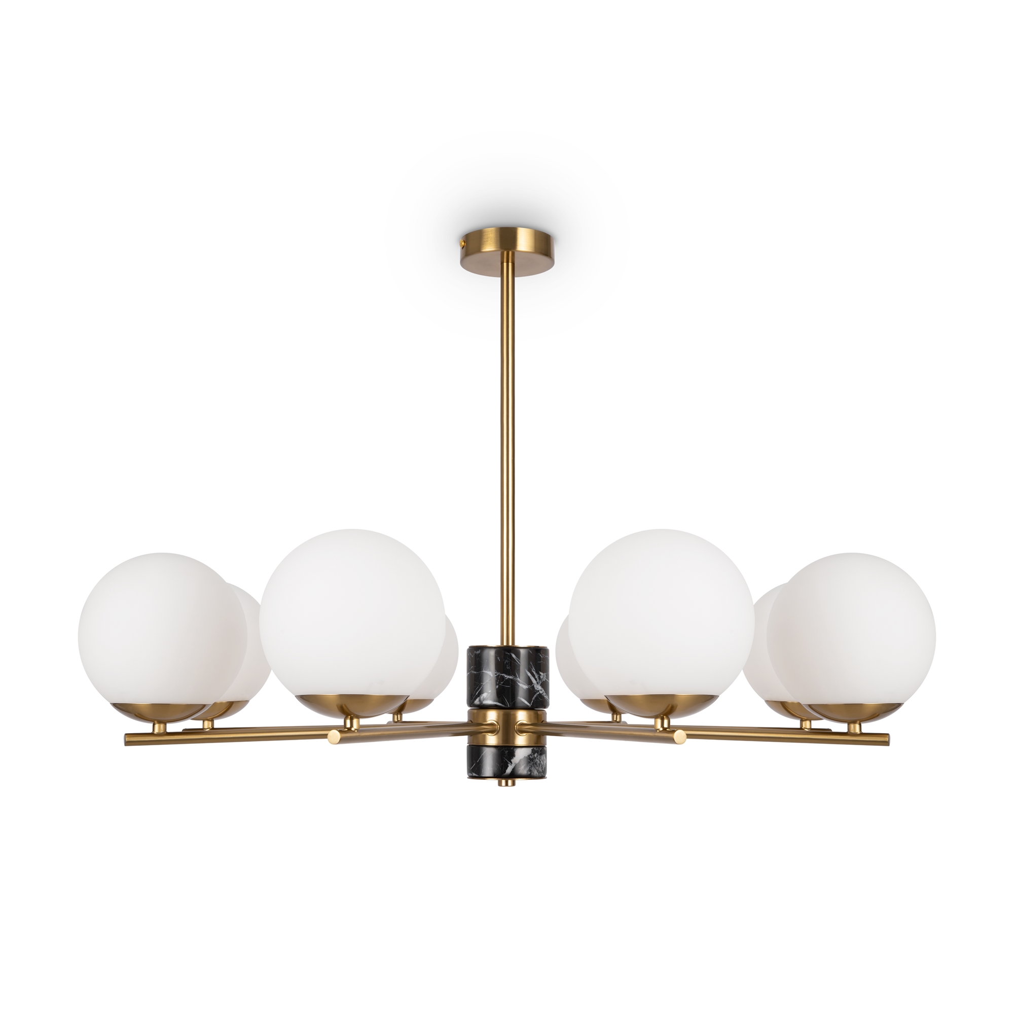 Подвесная люстра Freya на штанге Marble FR5230PL-08BS_MY