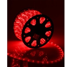 Светодиодный Дюралайт Красный 220В, 36 LED/м, Свечение 360&deg;, IP65, Бухта 100м LTC F3-H1-220V-R