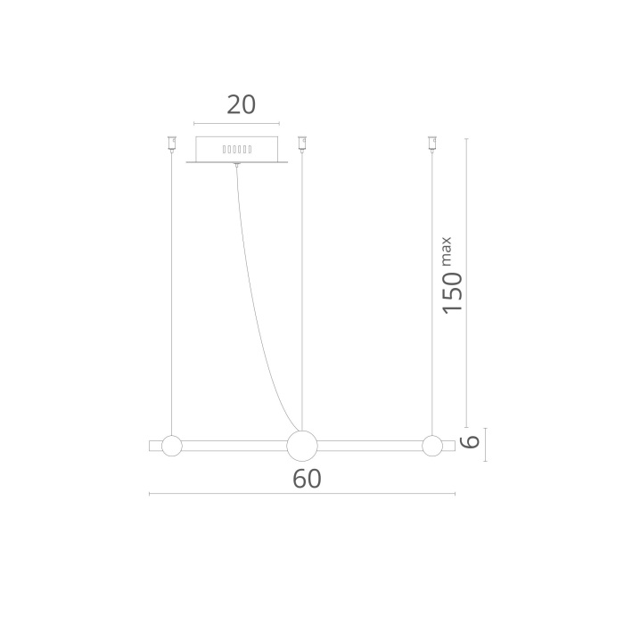 Подвесной светильник Divinare AMADEO 1123/04 SP-65_DI