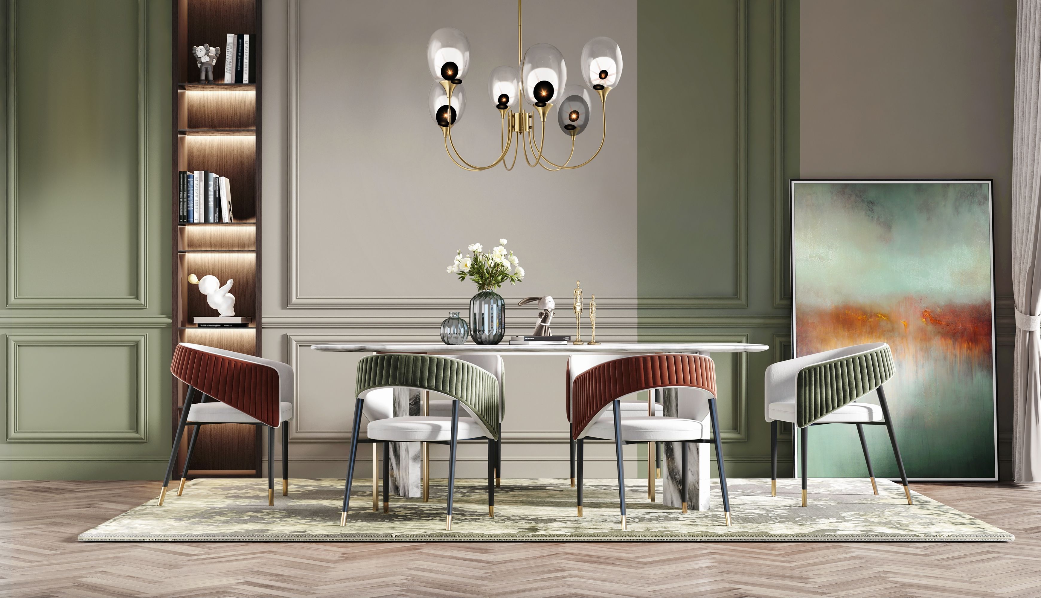 Подвесная люстра Maytoni Aura MOD016PL-06BS_MY