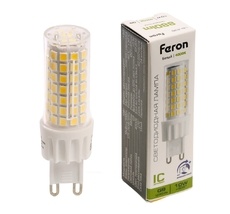 Лампа светодиодная JCD9 диммируемая 10W 175-265V G9 4000К Feron 51742_FR