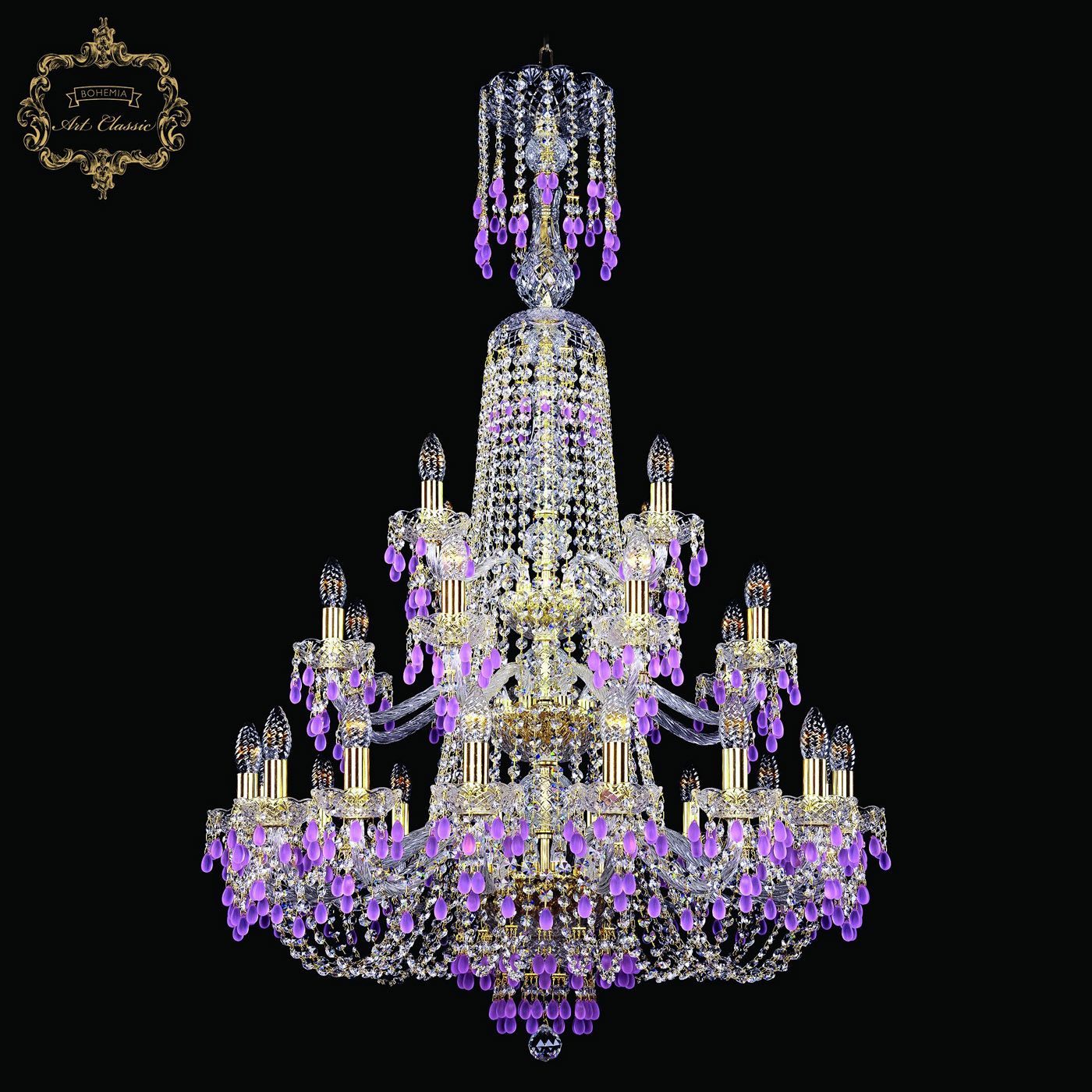 Хрустальная люстра Bohemia Art Classic 11.24.16+8+4.300.3d.XL-130.Gd.V7010_BI